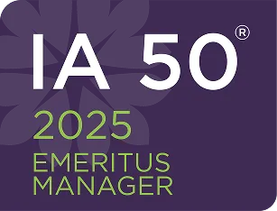 ImpactAssets 50 Emeritus Manager Badge (2025)