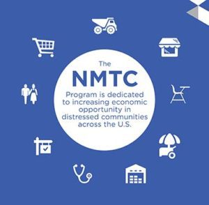 Graphic representing all the sectors in which NMTCs are used