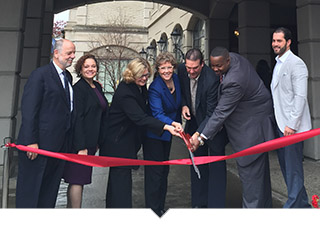 Ribbon cutting for Affordable Housing project