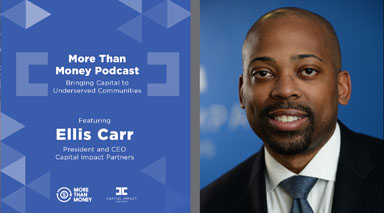 Ellis Carr discusses community development on More Than Money podcast.