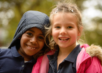 Students at Lee Montessori play.