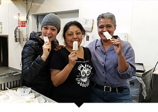 Three members of a Latina-run cooperative.