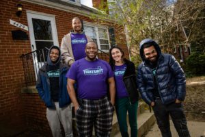 Juan Reid and members of Tightshift Laboring Cooperative