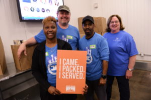 Capital Impact staff volunteering at the Food Bank of New York
