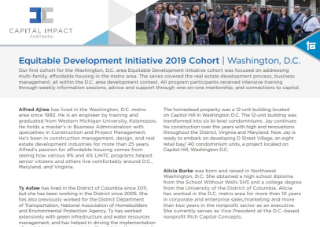 Download "EDI Washington, D.C. Cohort Biographies 2019" Fact Sheet (PDF)