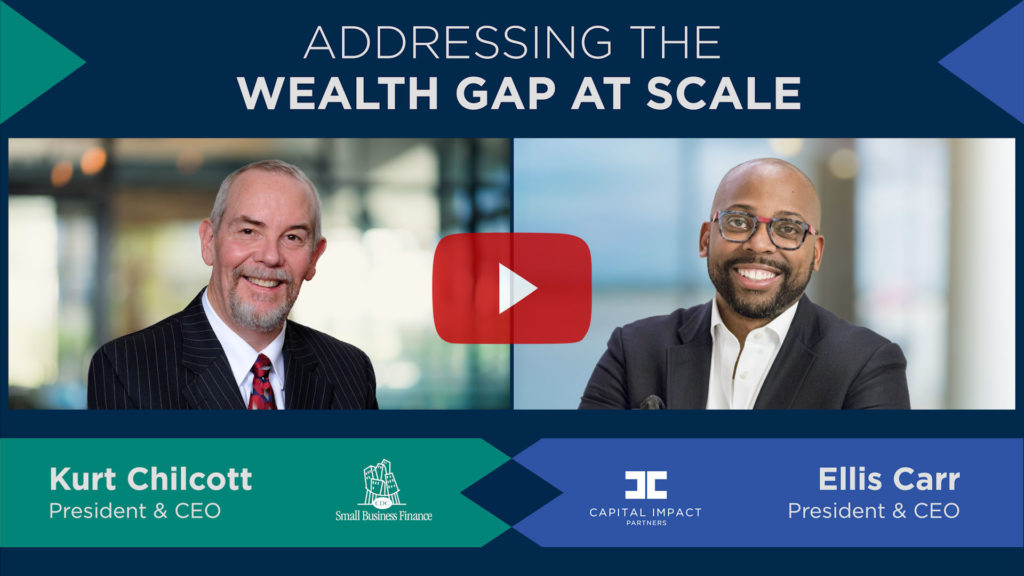 Capital Impact Partners CEO Ellis Carr and CDC Small Business Finance CEO Kurt Chilcott
