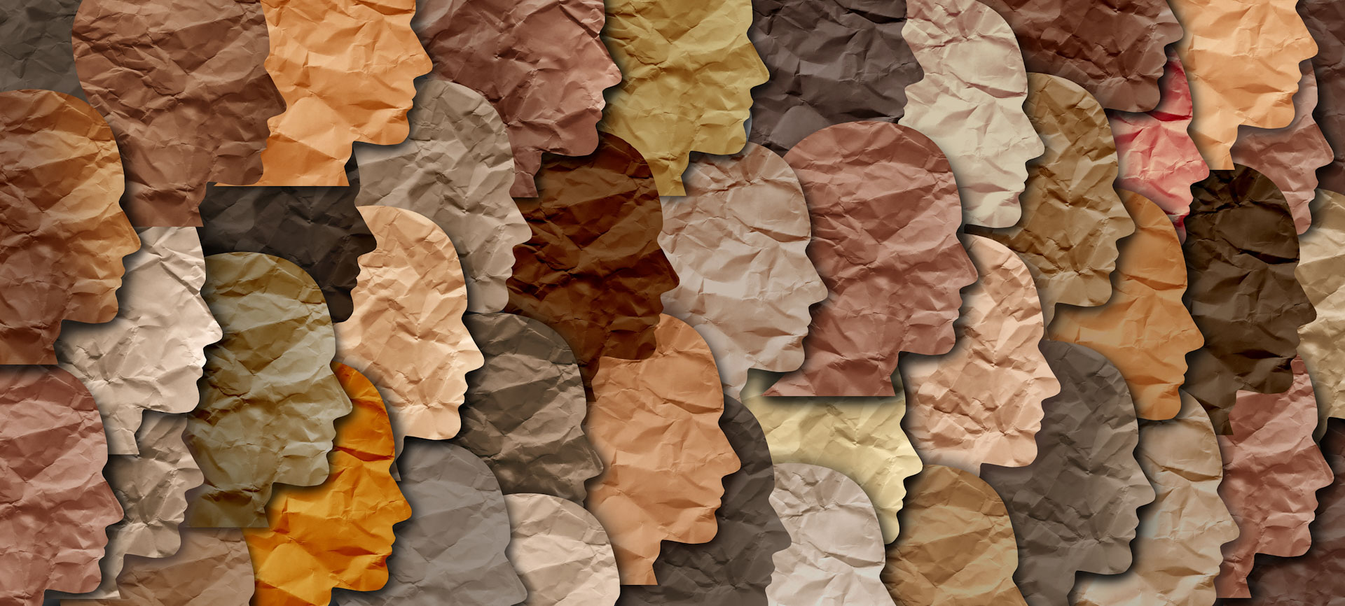 Multi-colored paper faces