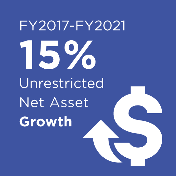 Graphic illustration 91% FY14-FY18 Total Asset Growth