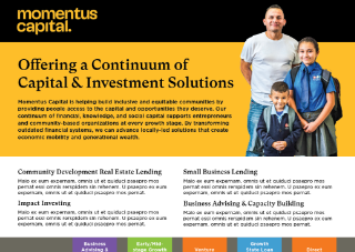 Download "Momentus Capital: Our Continuum of Capital & Investment Offerings" (PDF)