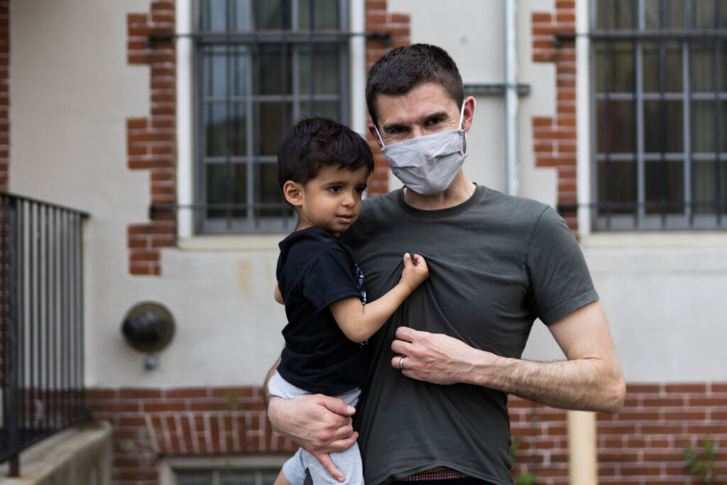 Father picks his son up from Prep Enrichment Center