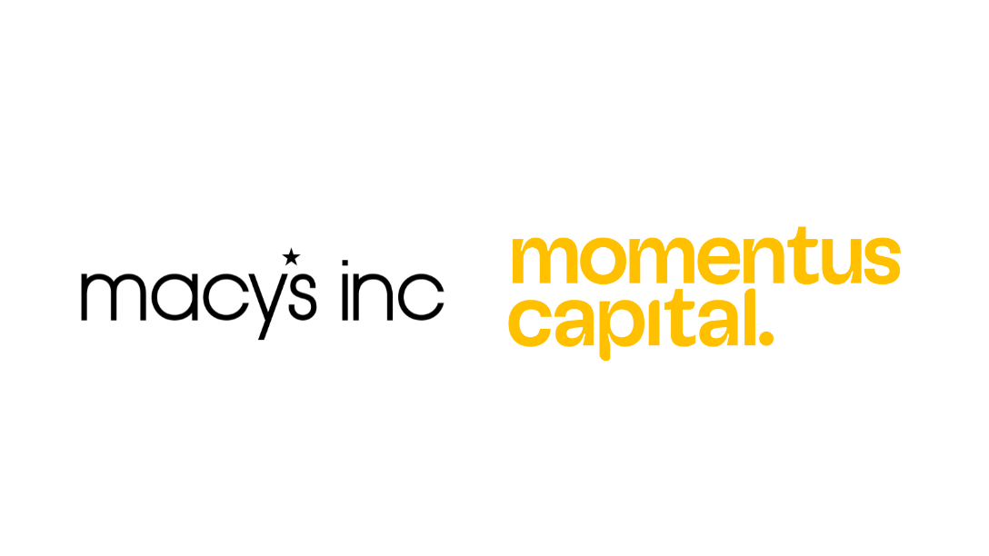 Image shows the logos for Macy's, Inc. and Momentus Capital