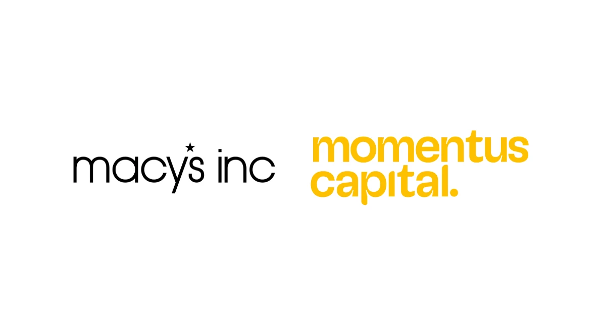 Macy's, Inc. and Momentus Capital logos on a white background