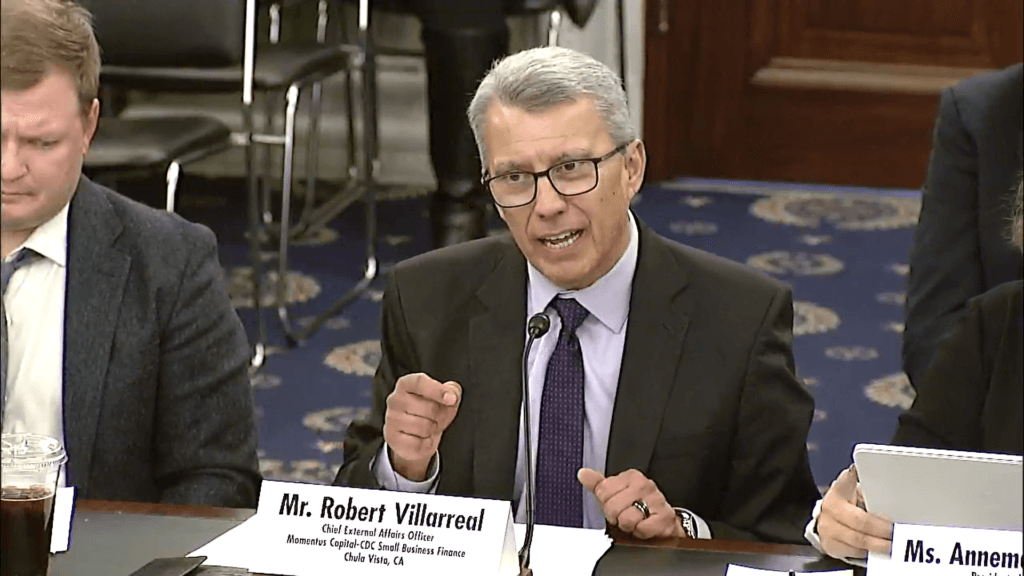 Video: Momentus Capital’s Senate Testimony Champions Community Advantage for Small Business Support