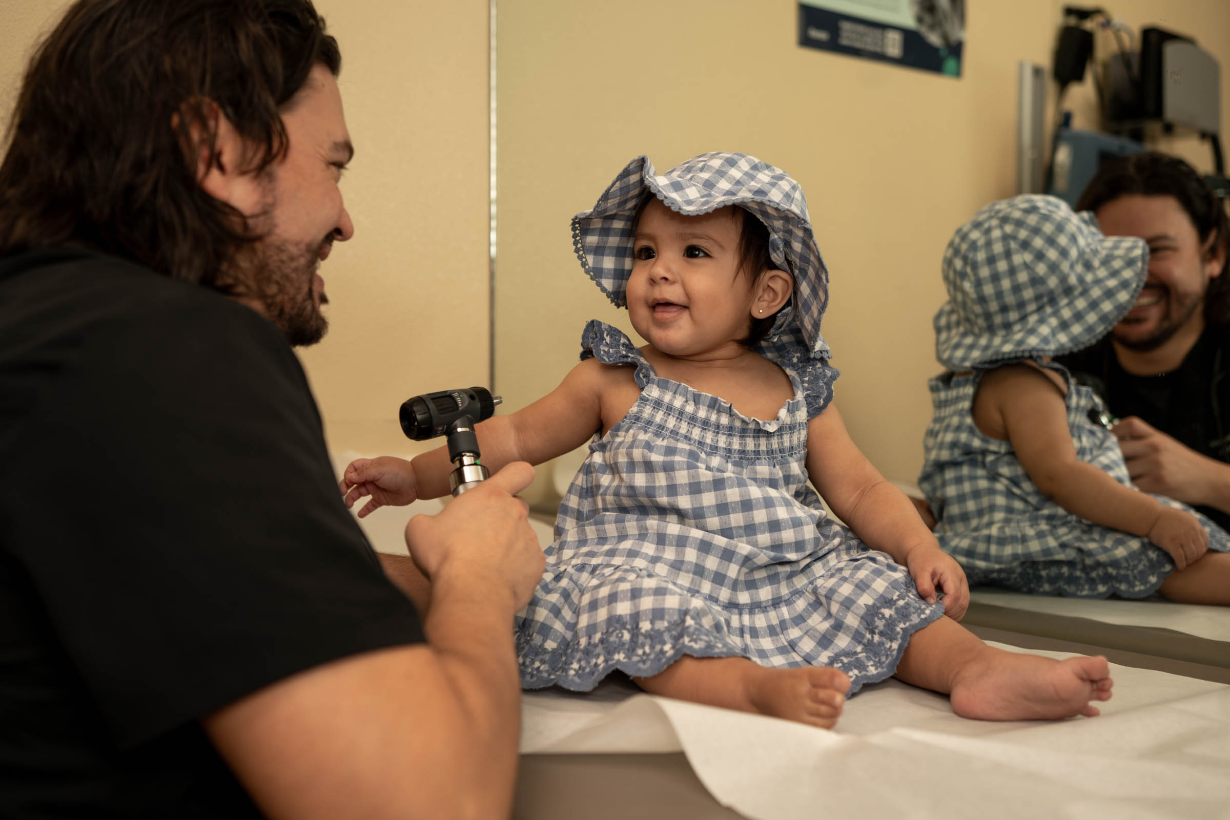 Baby receives access to health care at Cartmill Clinic, a federally qualified health center financed by Capital Impact Partner.