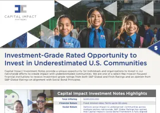 Download Capital Impact Investment Note Fact Sheet