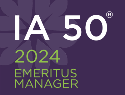 ImpactAssets 50 2024 Emeritus Manager logo