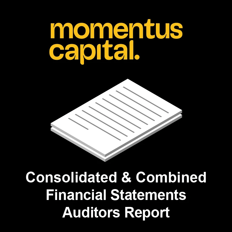 Download the latest "Momentus Capital: Consolidated & Combined Financial Statements with Independent Auditor’s Report" (PDF)
