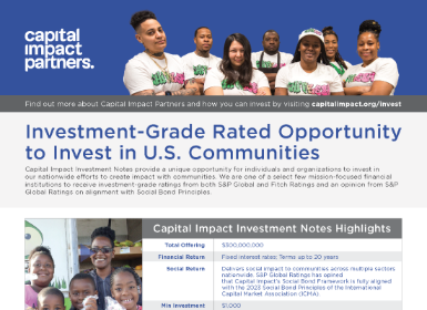 Download "Capital Impact Investment Note" Fact Sheet (PDF)