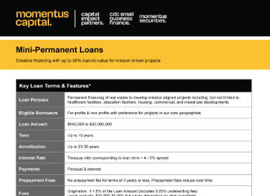 Download "Momentus Capital Mini-permanent Loans" Fact Sheet (PDF)