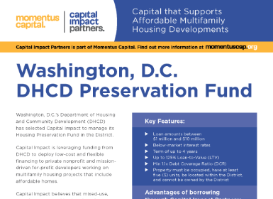 Download "Washington, D.C. Housing Preservation Fund" Fact Sheet (PDF)